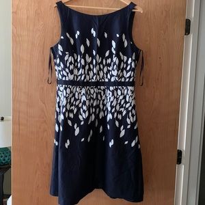 Blue and white a-lime dress